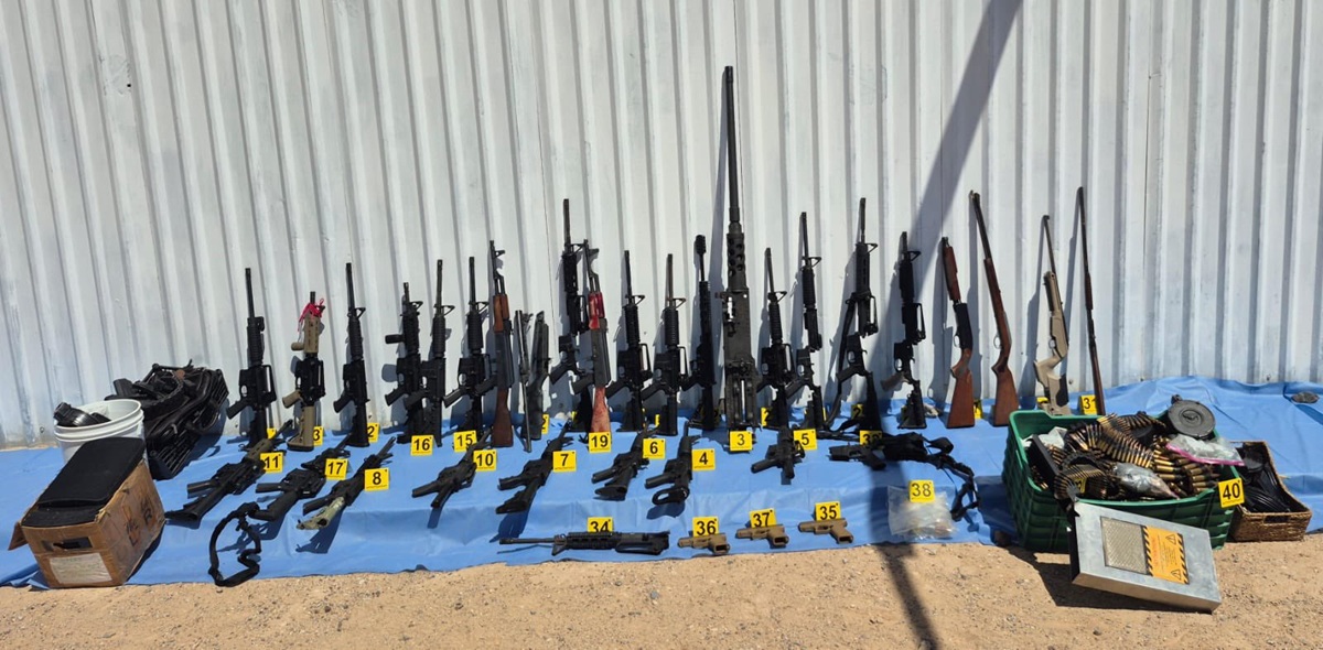 Armas aseguradas en Sonora