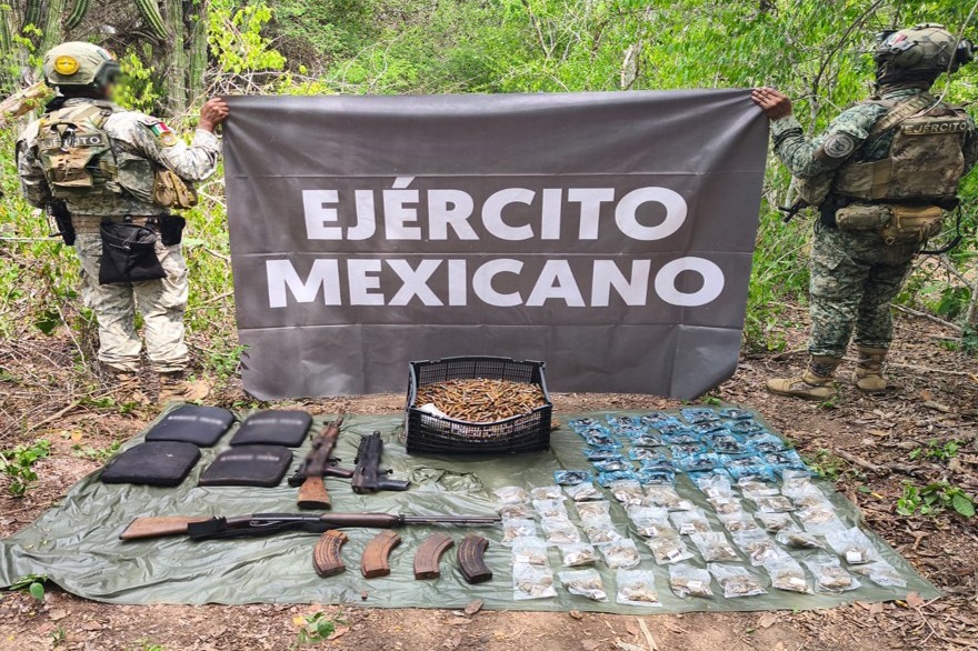 aseguran cartuchos y armas largas sinaloa