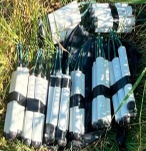 Explosivos localizados en el sur de Sinaloa