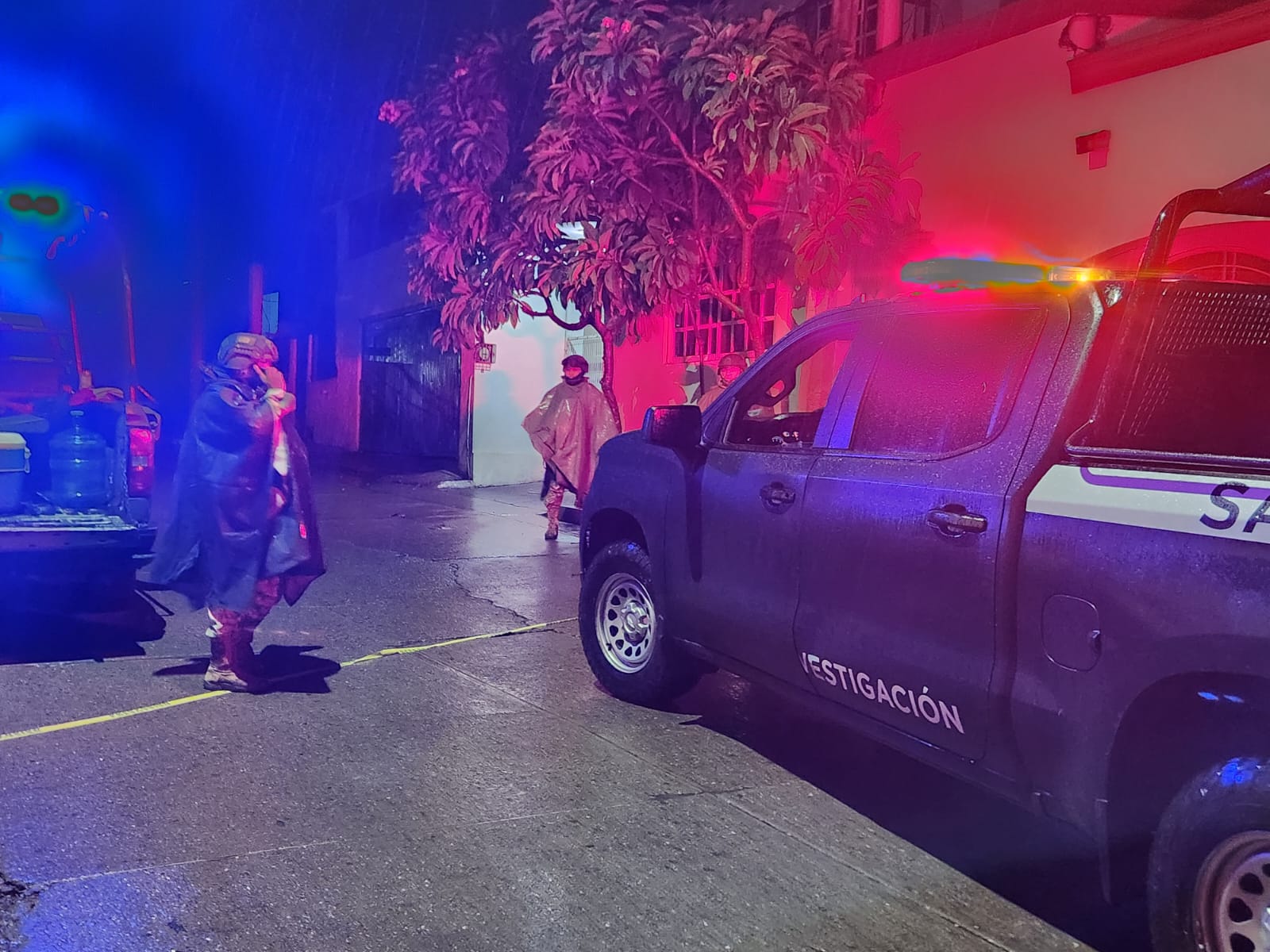 Personal del Ejército resguardan área de crimen