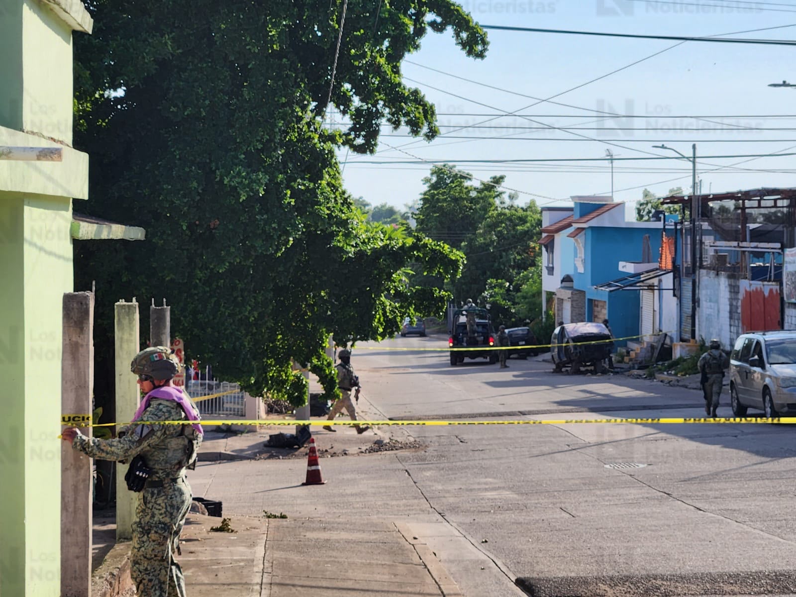 Balean negocio de fierro viejo en la colonia Díaz Ordaz, en Culiacán