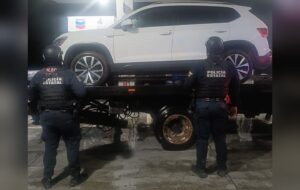Camioneta asegurada en Culiacán