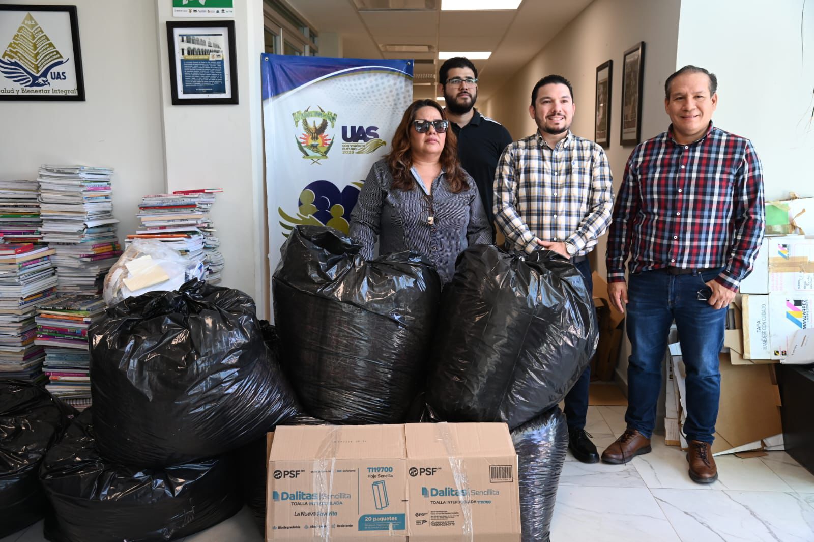 Campaña de reciclaje en la UAS