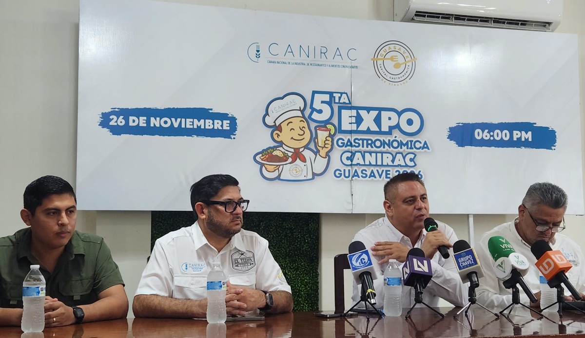 Anuncian quinta Expo Gastronómica Canirac 2026 en Guasave