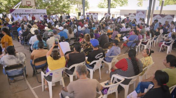 Cubre la Caravana del Bienestar a la comunidad indígena Goros 2 en Ahome