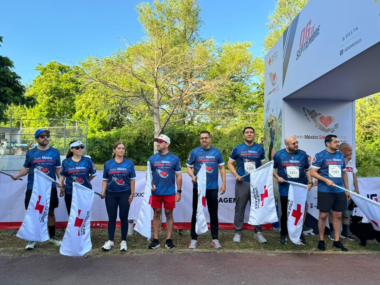 Carrera "Todo México Salvando Vidas" de Cruz Roja en Culiacán