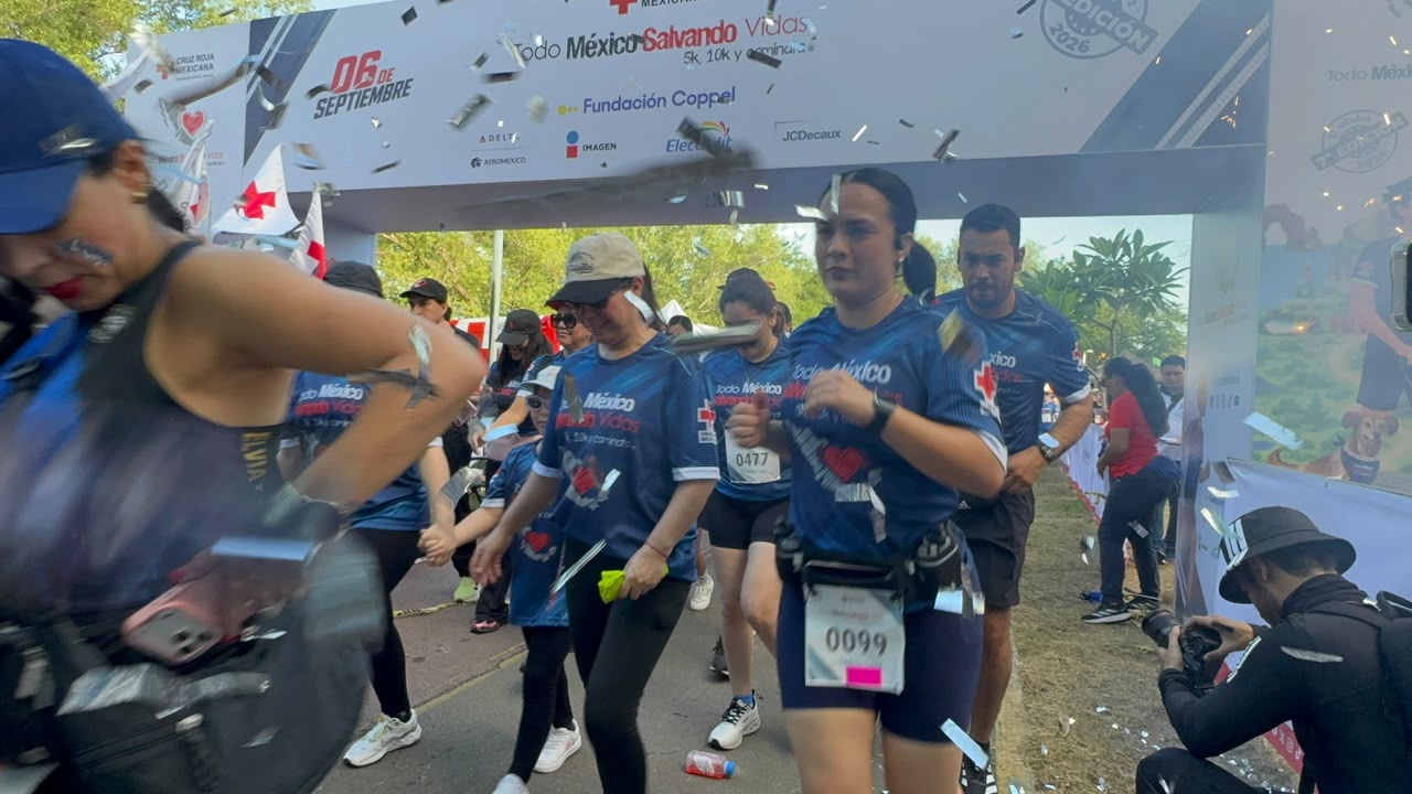 Carrera "Todo México Salvando Vidas" de Cruz Roja en Culiacán