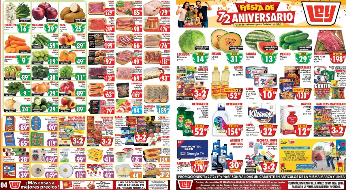 Ofertas de Casa Ley del 26 al 28 de septiembre