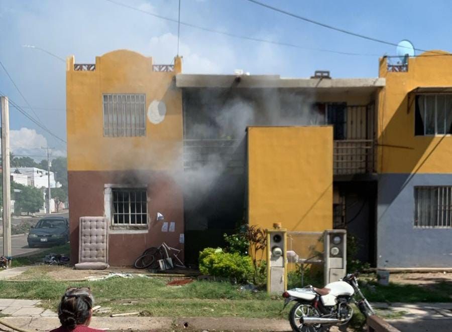 Casa vandalizada en Culiacán