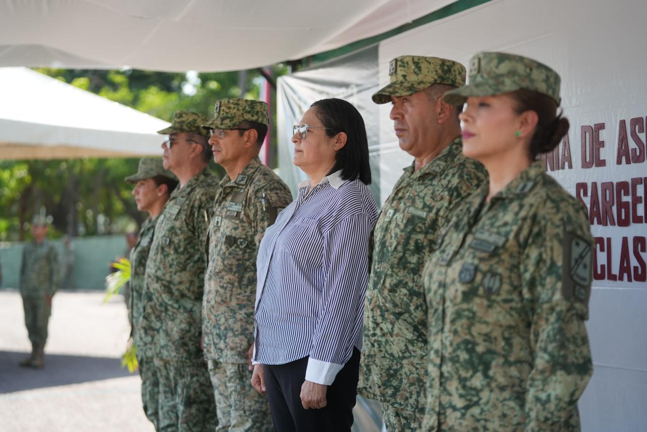 Ceremonia de ascenso de militares en Mazatlán