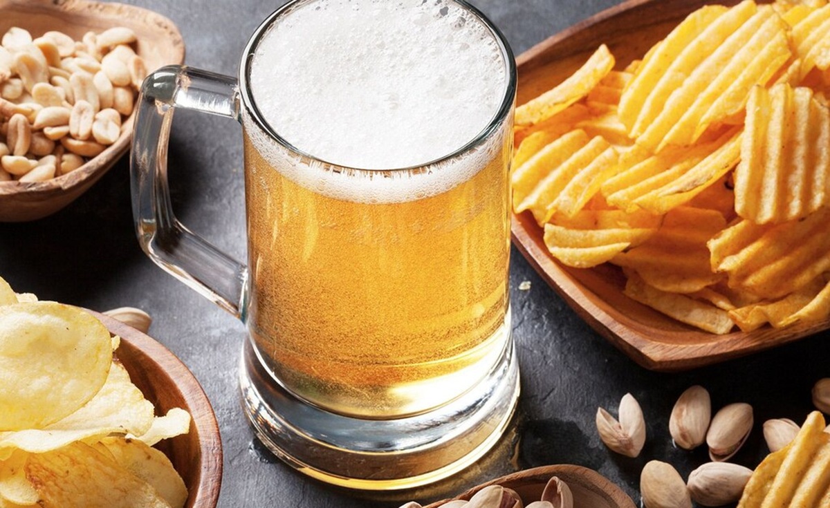 Cerveza y alimentos con exceso de sodio