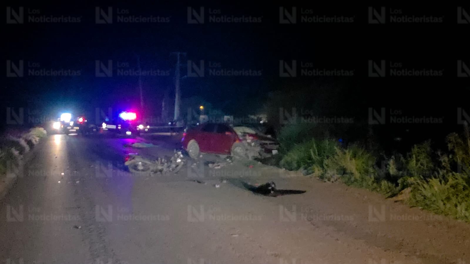 Choque entre moto y auto deja a un adulto mayor fallecido en Navolato