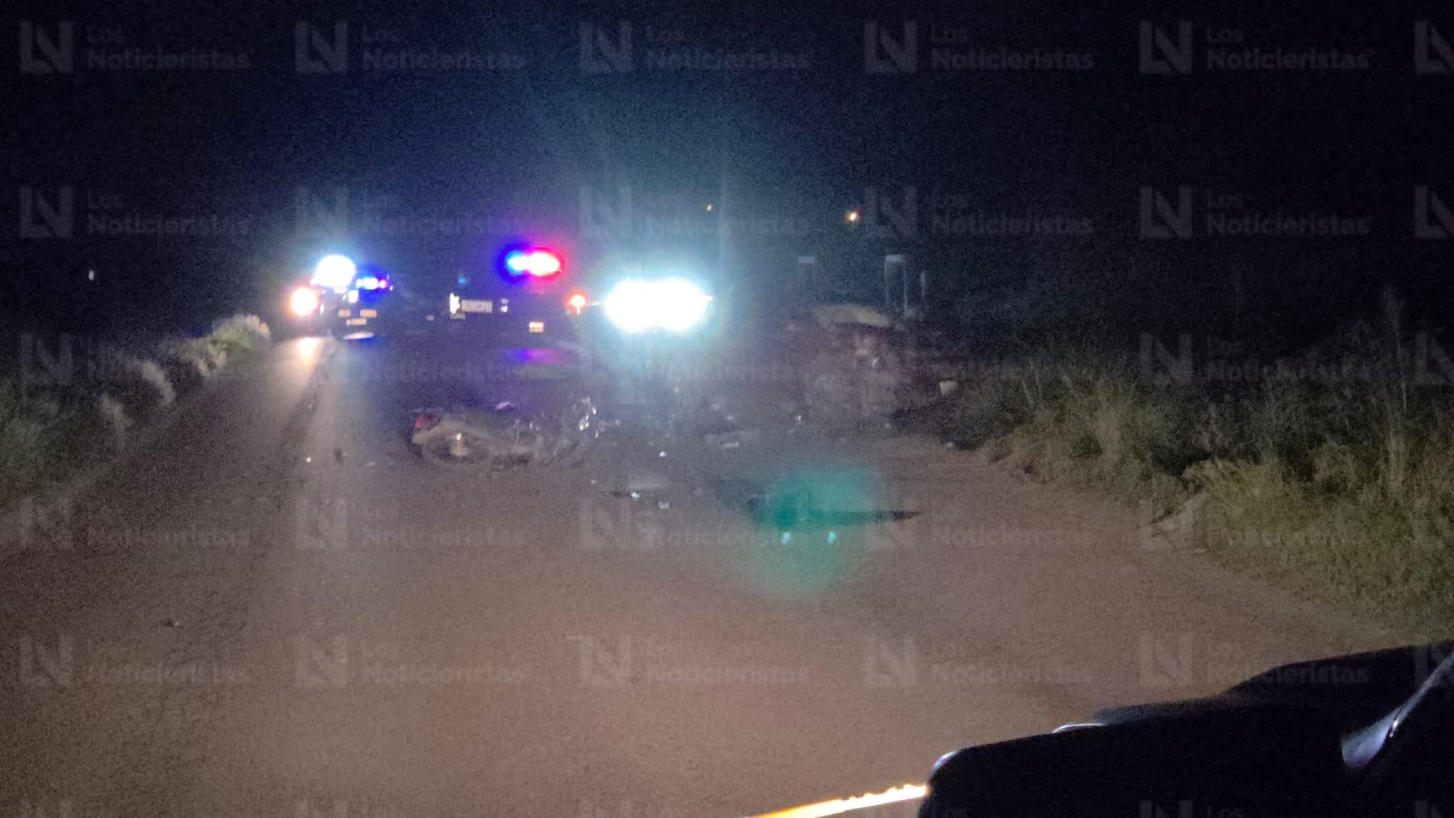 Choque entre moto y auto deja a un adulto mayor fallecido en Navolato