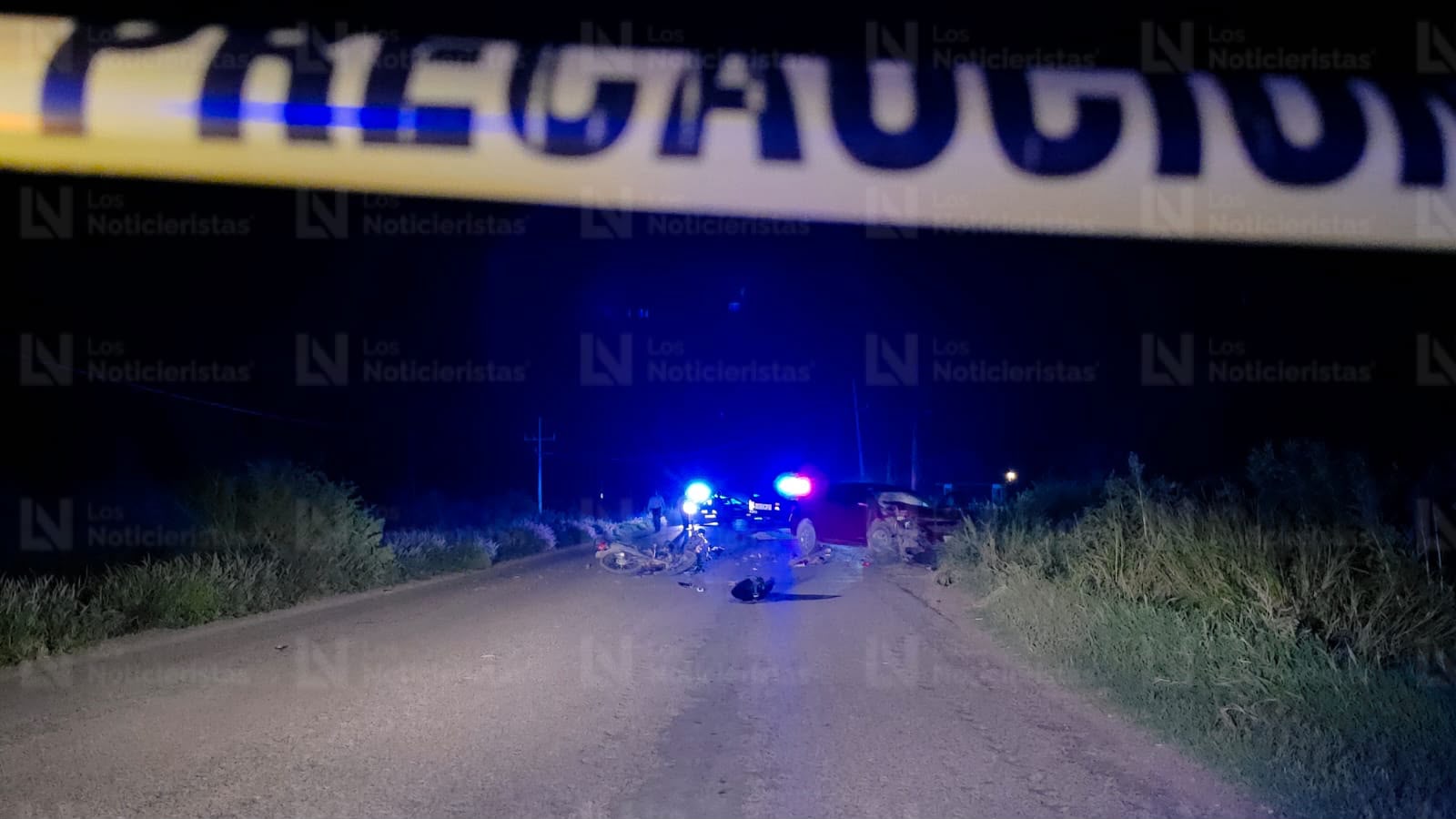 Choque entre moto y auto deja a un adulto mayor fallecido en Navolato