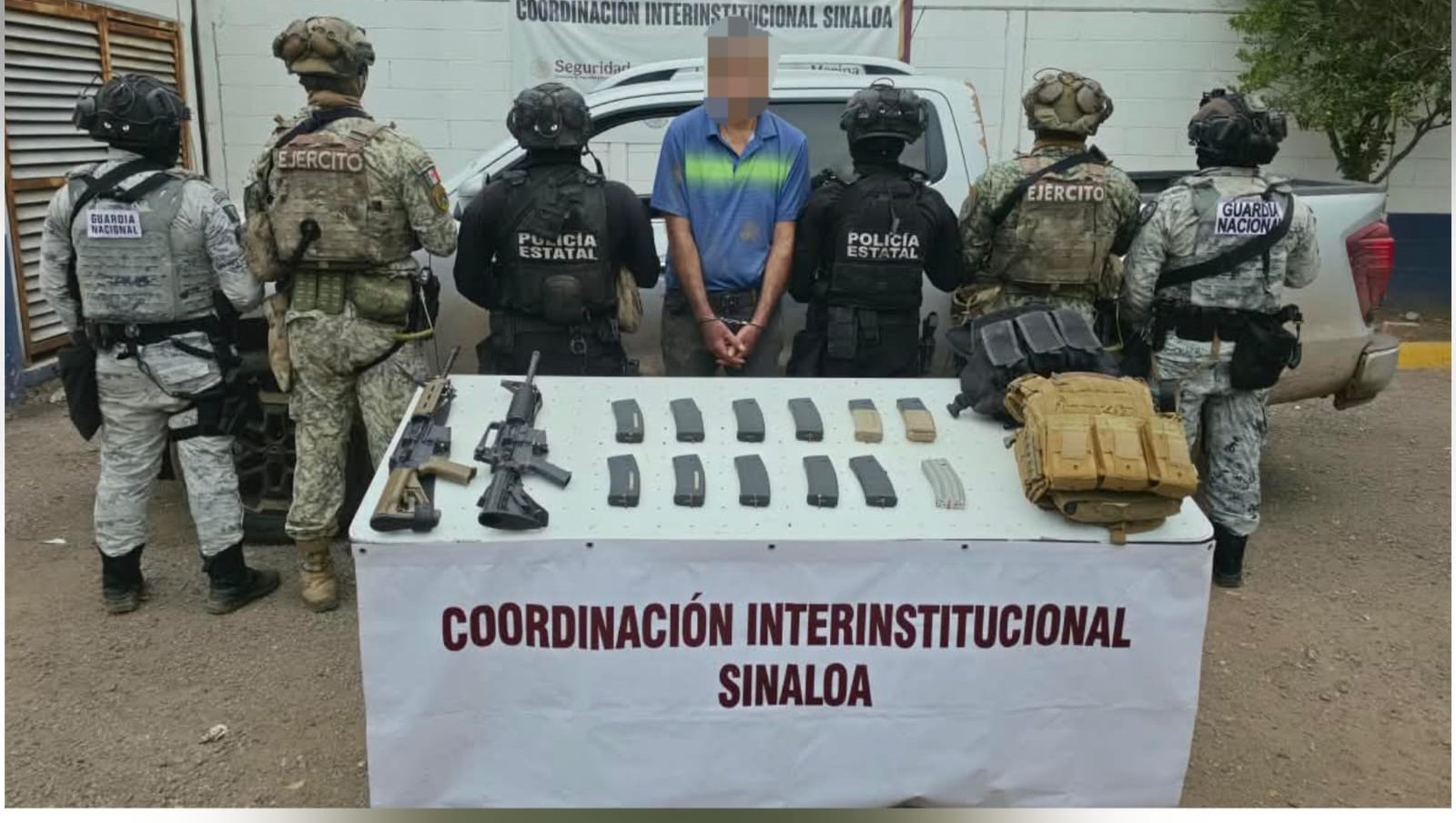 Civiles armados detenidos tras enfrentamiento con los GOES en Costa Rica, Culiacán