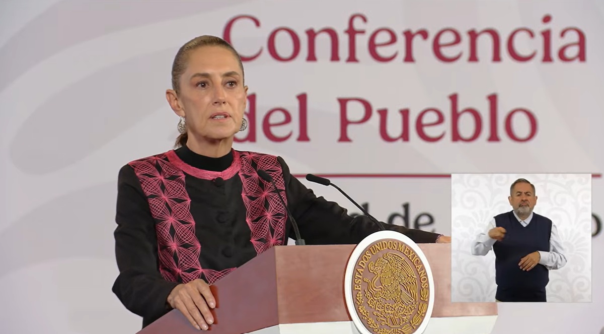 Claudia Sheinbaum en conferencia 'mañanera'