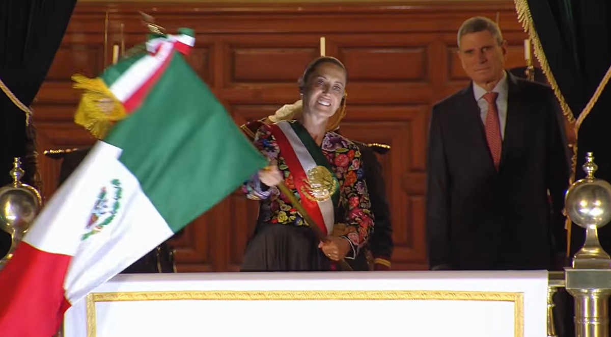 Claudia Sheinbaum en su Grito de Independencia