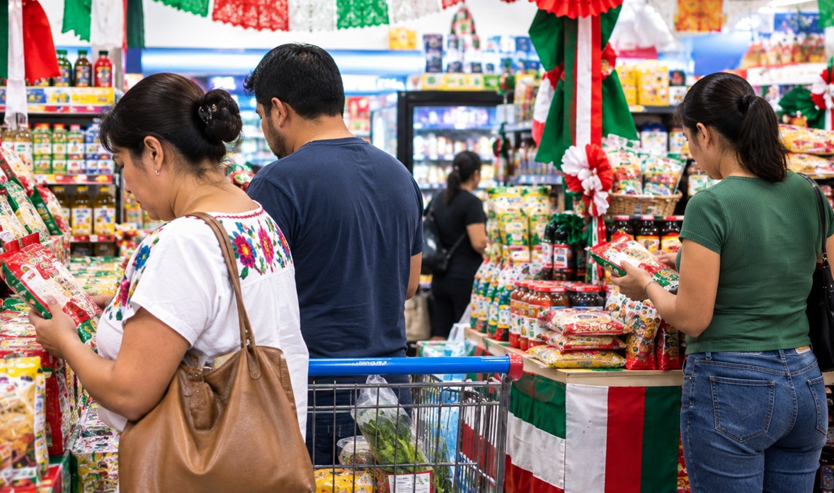 Clientes de supermercado Casa Ley en compras durante las Fiestas Patrias