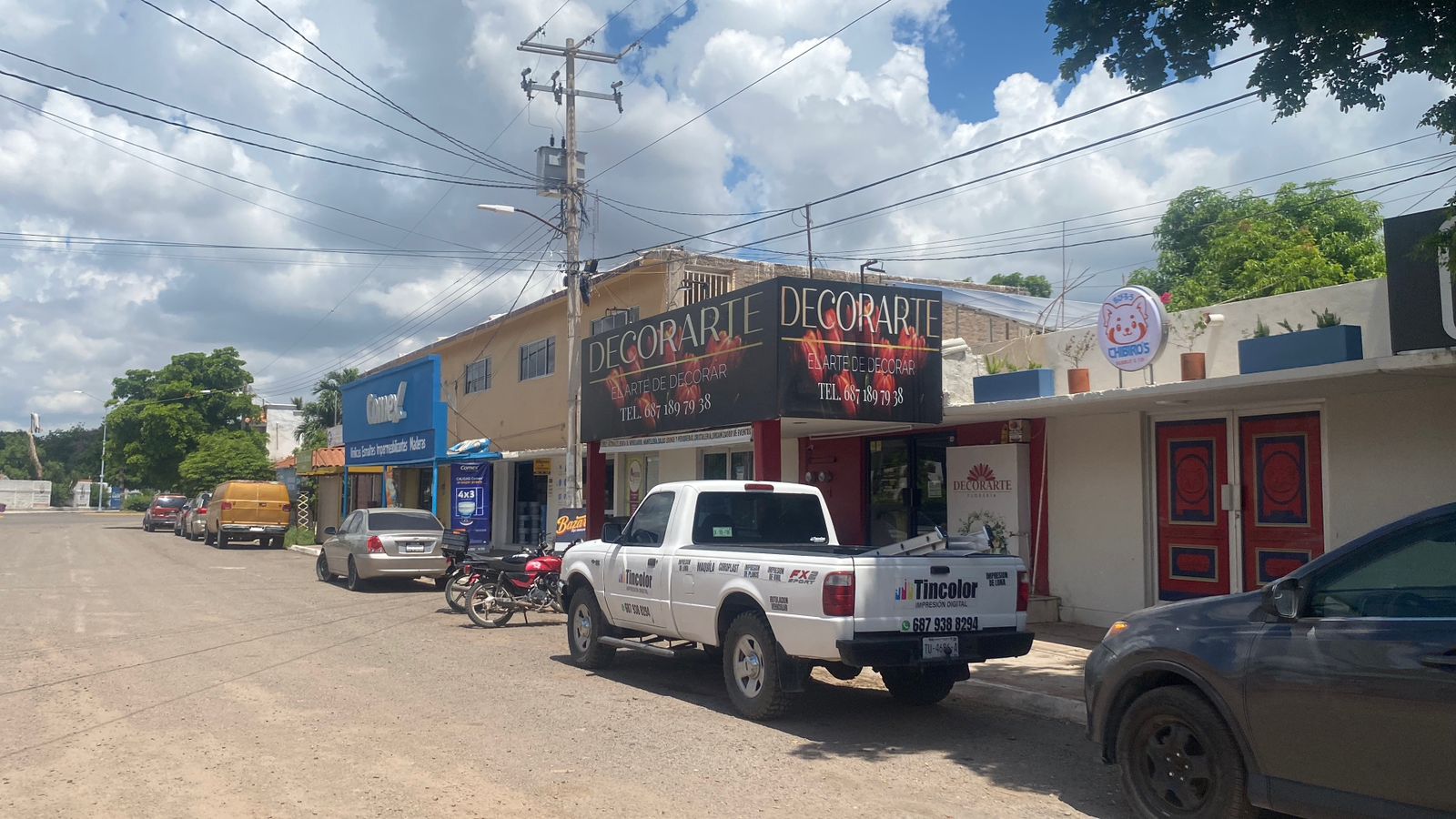 Socavón del bulevar Central de Guasave