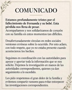Comunicado de la dueña del estudio fotográfico donde asesinaron a Fernanda en Los Mochis