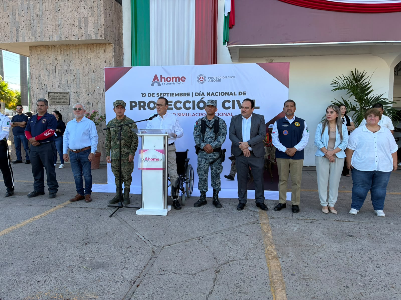 Autoridades municipales conmemoraron en Ahome el Día Nacional de Protección Civil