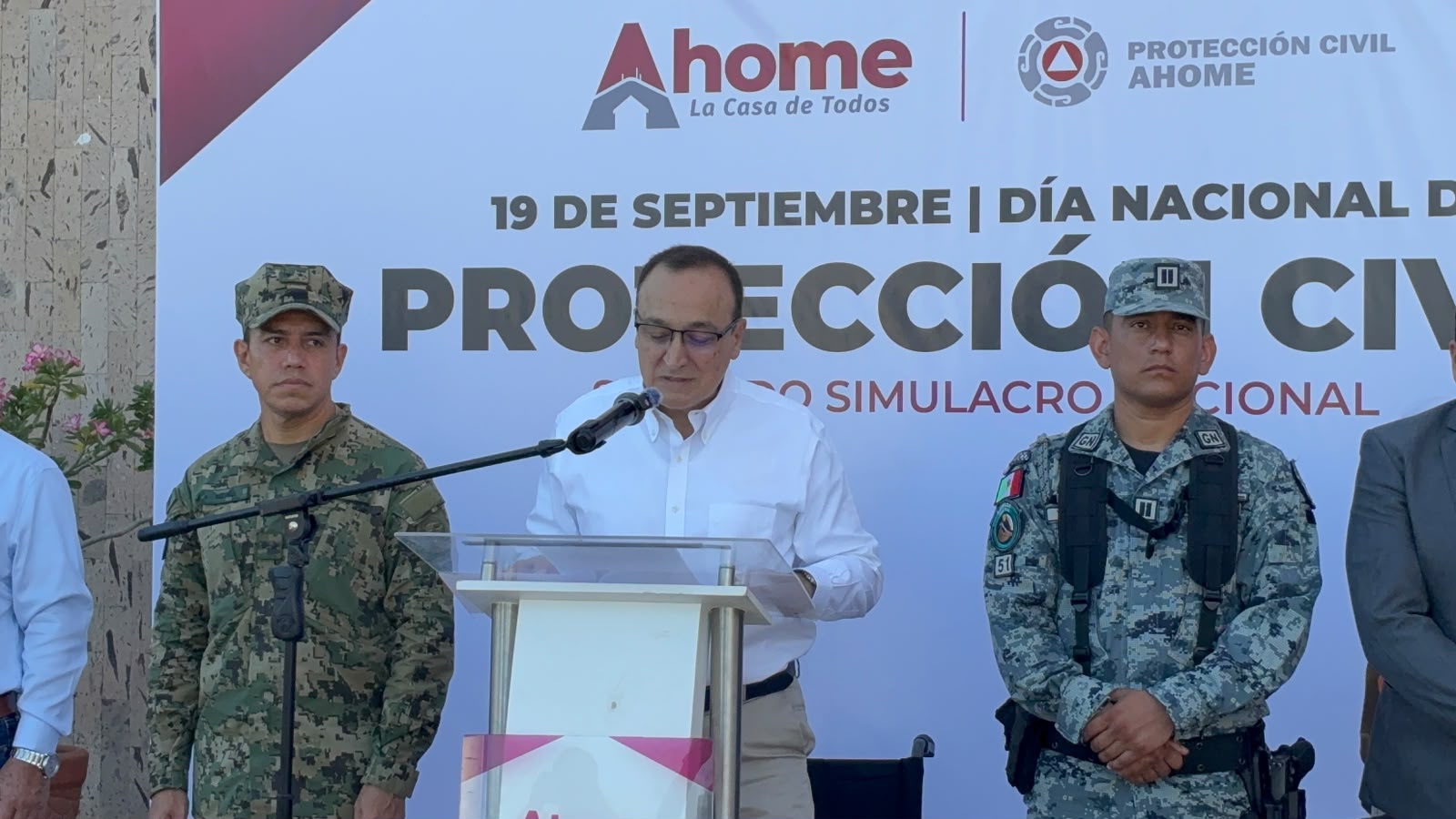 Autoridades municipales conmemoraron en Ahome el Día Nacional de Protección Civil
