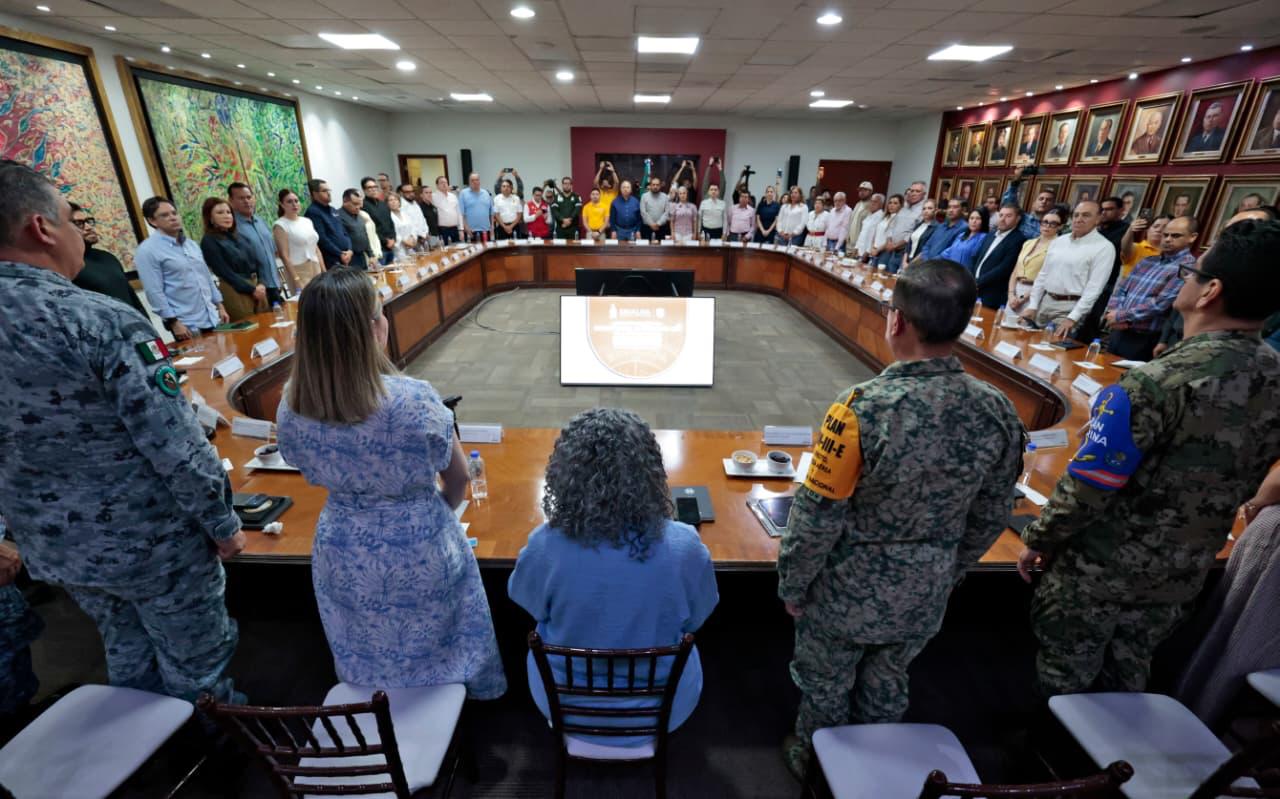 Consejo Estatal de Protección Civil en Sinaloa por el huracán "Polo"