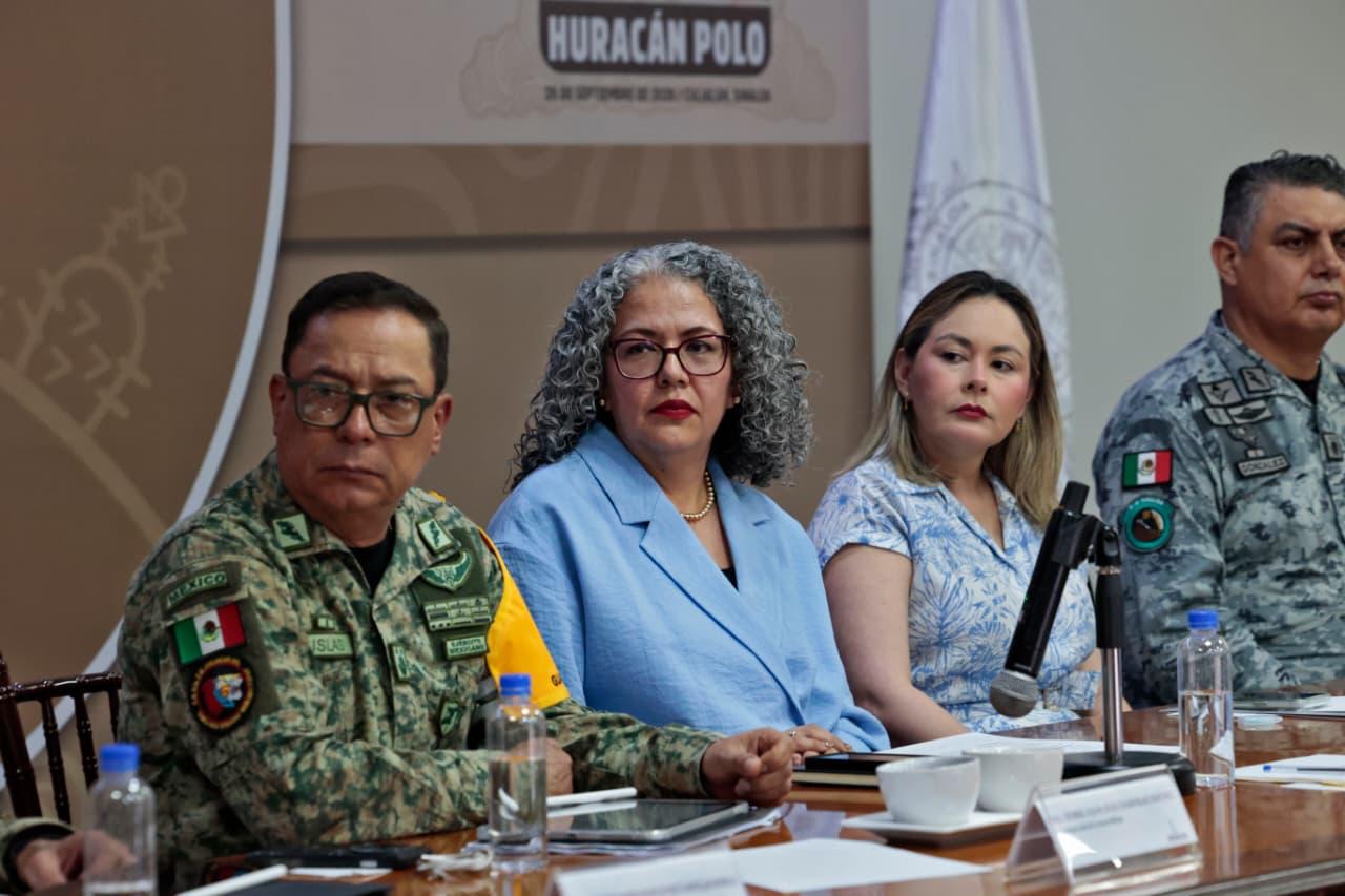 Consejo Estatal de Protección Civil en Sinaloa por el huracán "Polo"