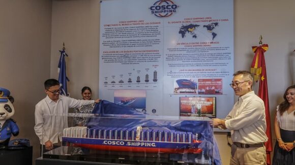 COSCO Shipping deja huella en Mazatlán, Sinaloa; donan histórica pieza al Museo Casa del Marino