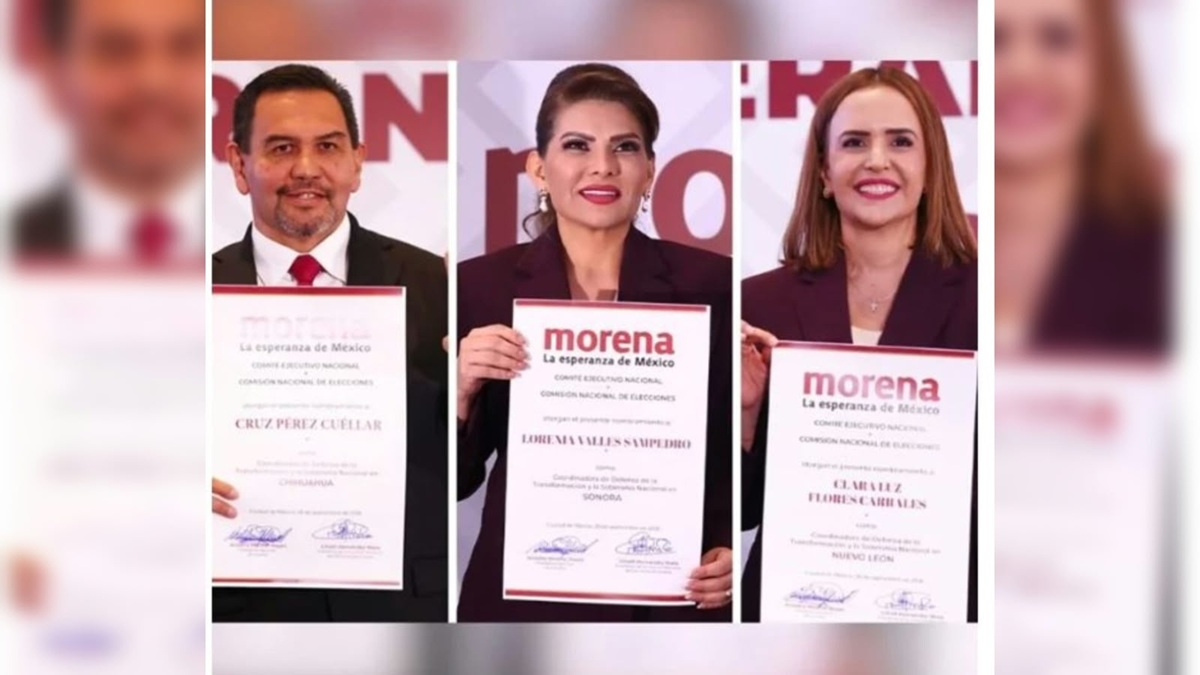 Cruz Pérez Cuéllar, Lorenia Valles Sampedro y Clara Luz Flores Cabrales