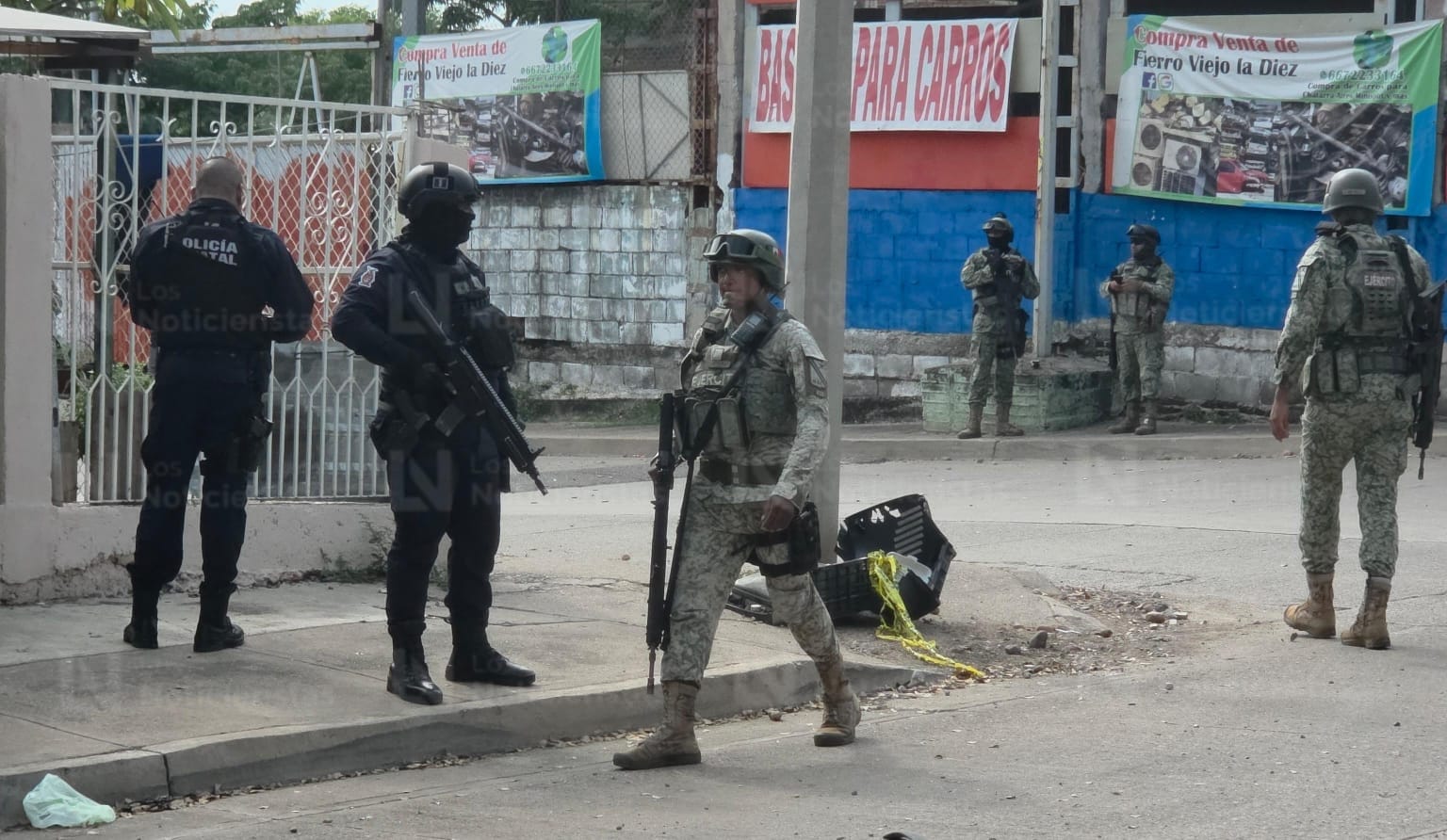 Cuatro detenidos en casa baleada de la Díaz Ordaz, en Culiacán