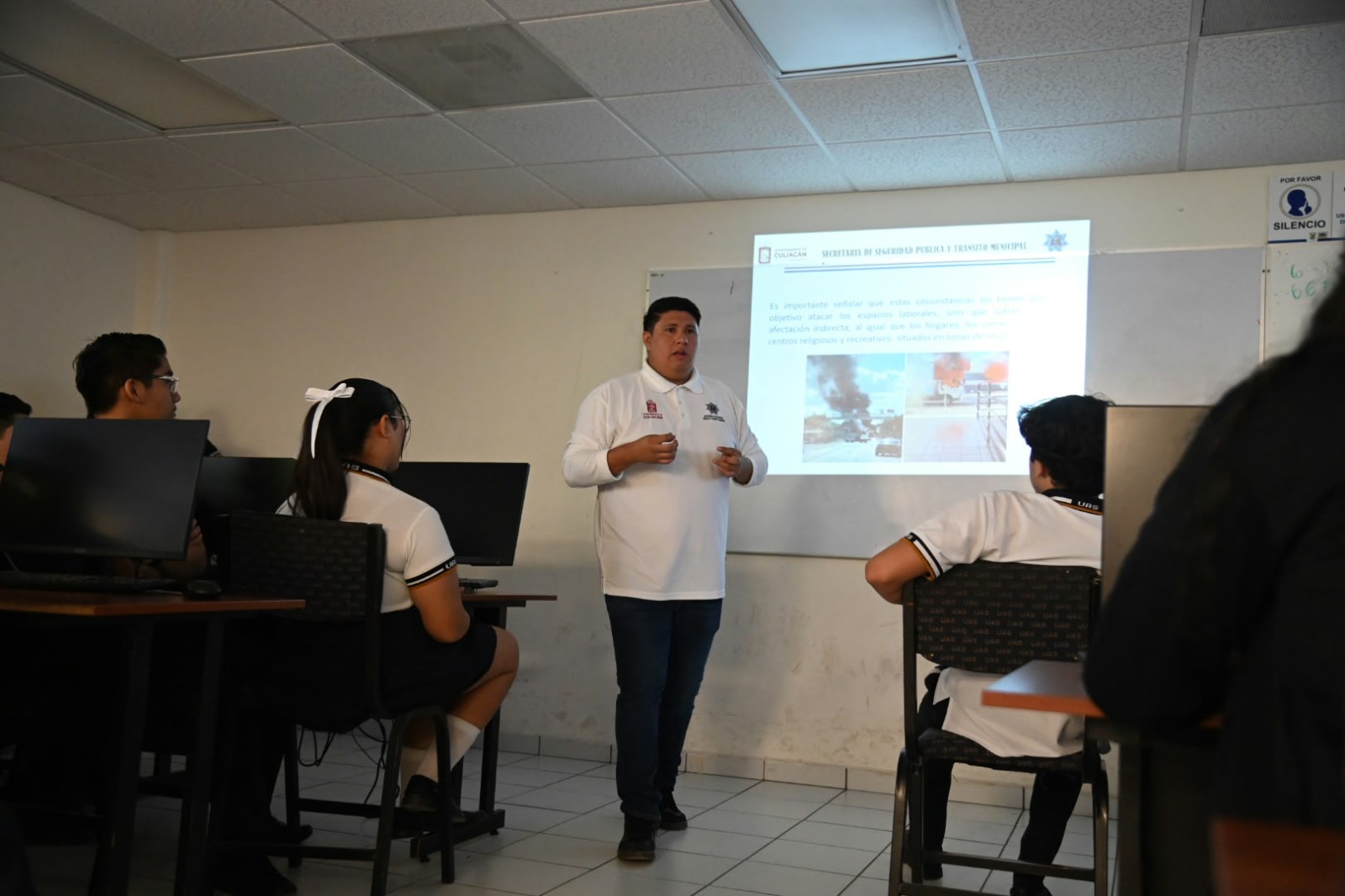 Imparten el curso “Medidas de seguridad en situaciones de riesgo externo” a estudiantes de la UAS