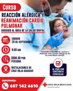 Cursos de capacitación de Cruz Roja Guasave