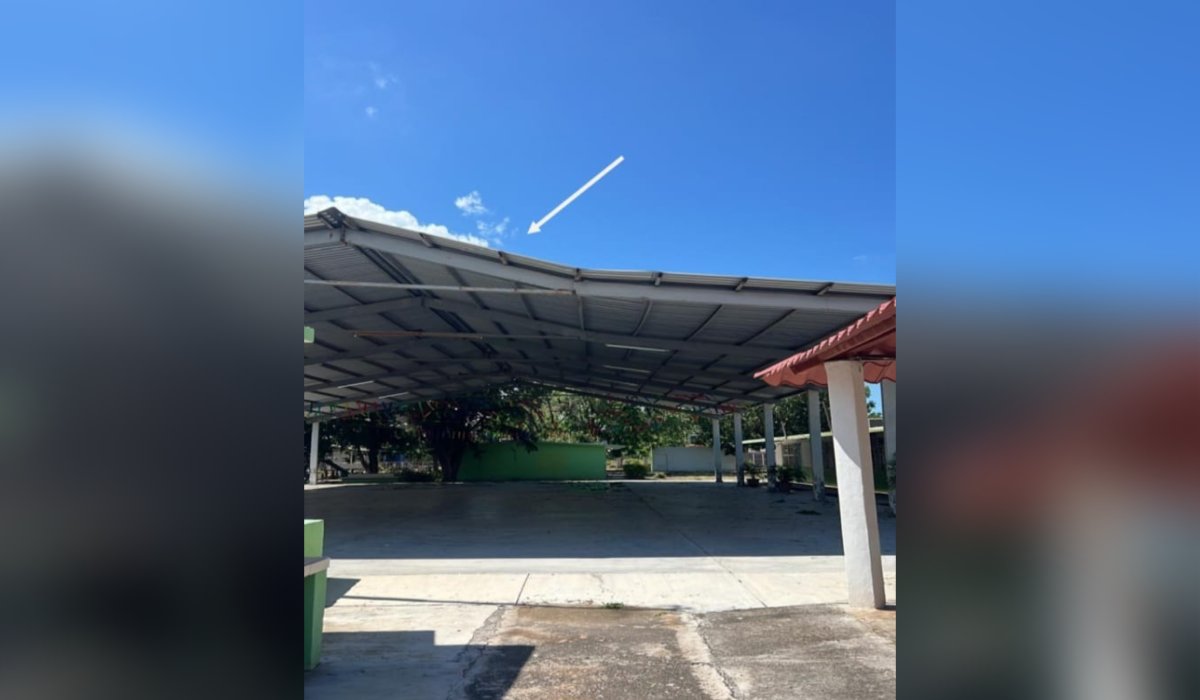 Daños en secundaria de Sinaloa de Leyva