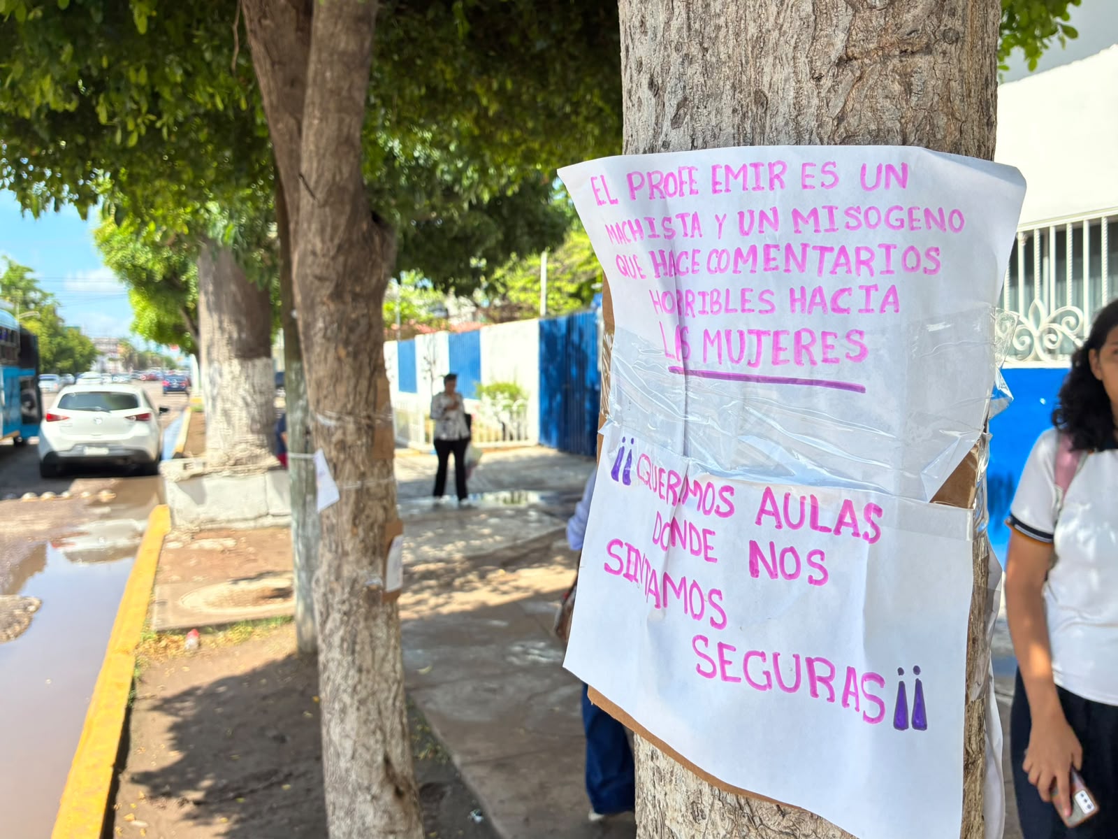 Denuncian acoso con tendedero en la Prepa Mochis de la UAS