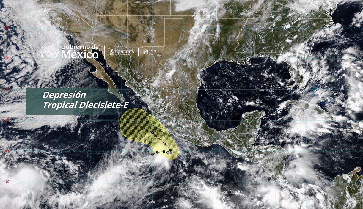 Depresión tropical Diecisiete-E