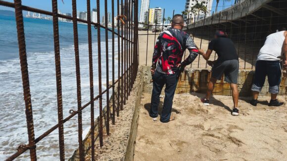 Profepa ordena derribo de muro irregular en Avenida del Mar de Mazatlán, Sinaloa; es la primera acción de este tipo en la entidad