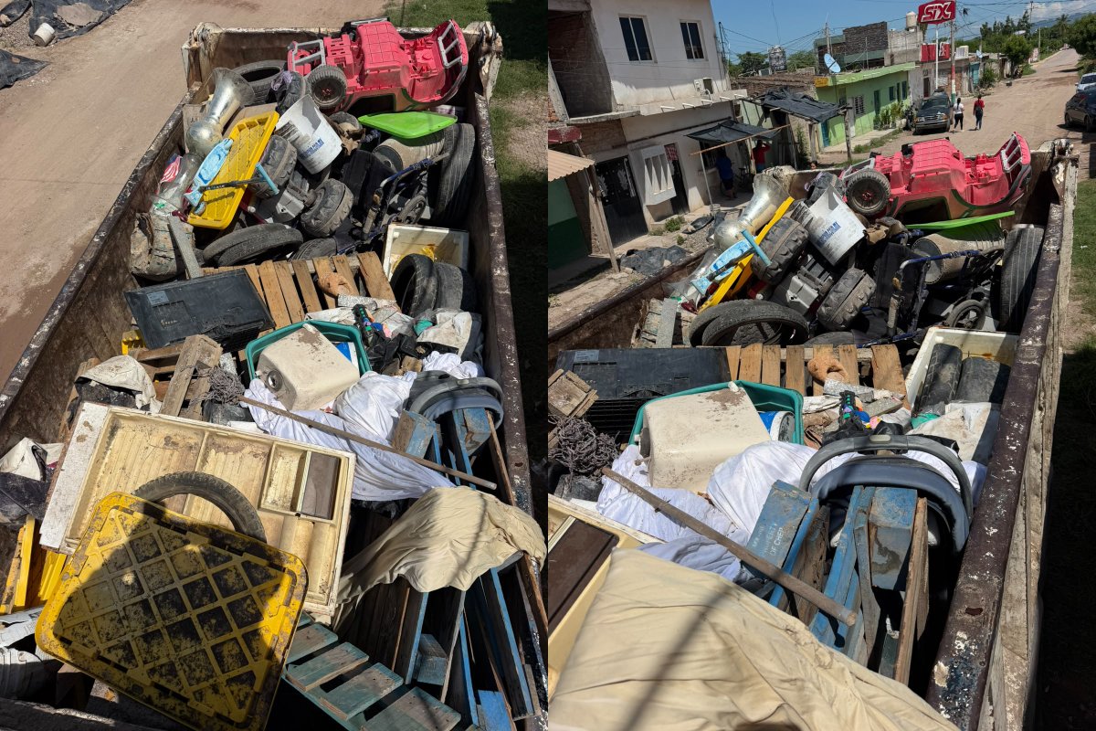 Sacan 11 toneladas de basura de patios en colonias de Escuinapa