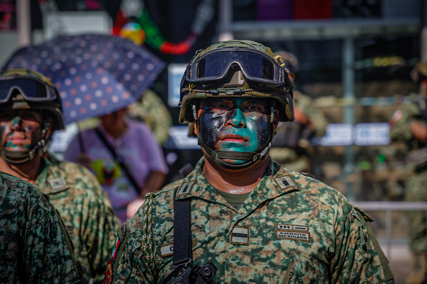 Desfile cívico-militar en Culiacán por la Independencia de México