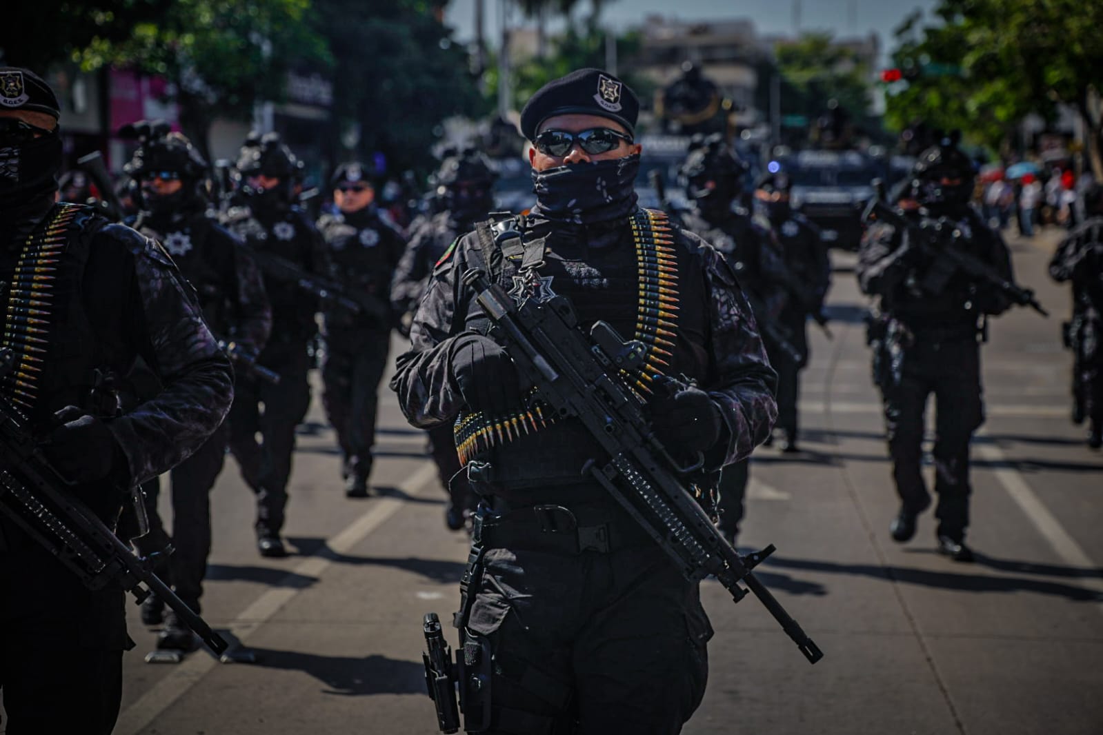 Desfile cívico-militar en Culiacán por la Independencia de México