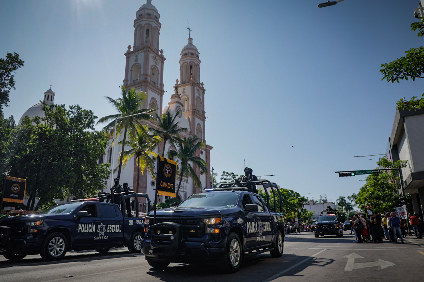Desfile cívico-militar en Culiacán por la Independencia de México