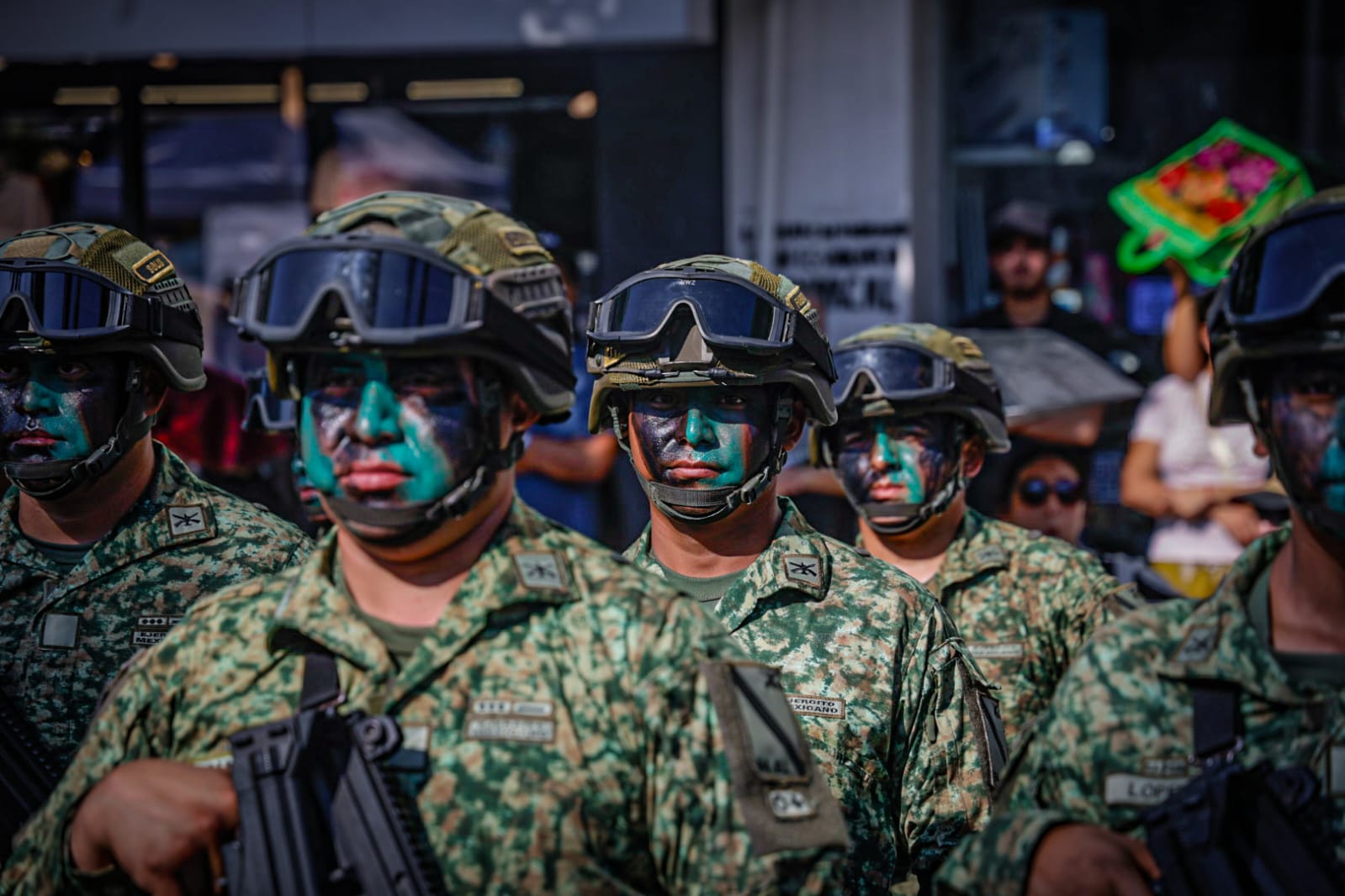 Desfile cívico-militar en Culiacán por la Independencia de México