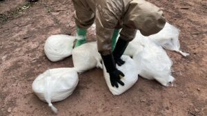desmantelan en sinaloa narcolaboratorio con mas de 16 toneladas de metanfetamina bolsas