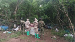 desmantelan en sinaloa narcolaboratorio con mas de 16 toneladas de metanfetamina sierra