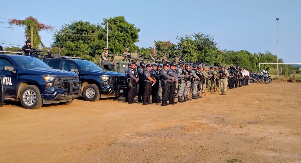 Despliegan operativo de vigilancia en siete sectores de Mazatlán, Sinaloa, con fuerzas de los tres órdenes de gobierno