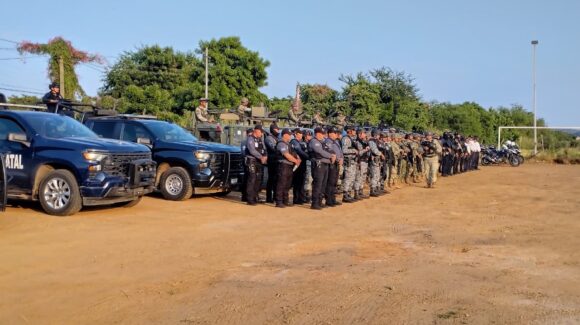 Despliegan operativo de vigilancia en siete sectores de Mazatlán, Sinaloa, con fuerzas de los tres órdenes de gobierno