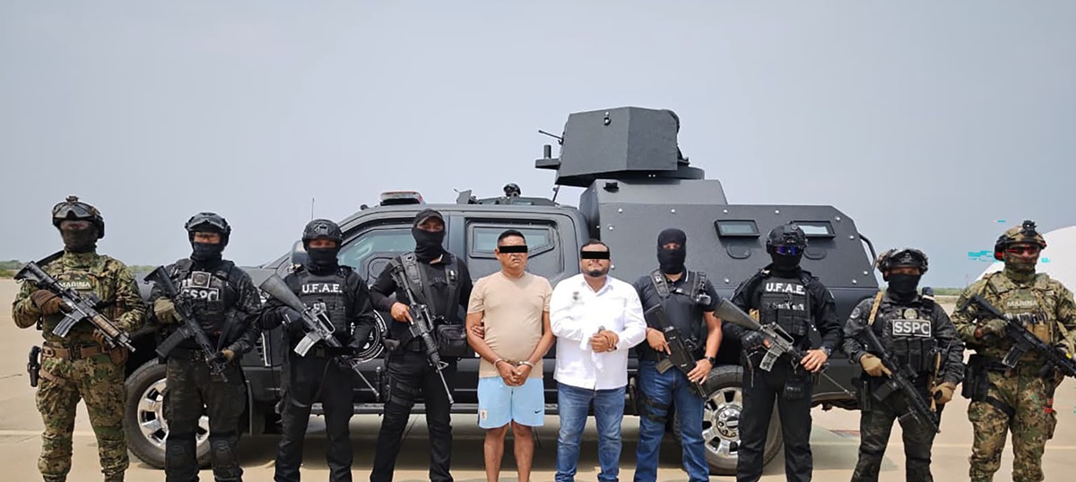 Detención de Miguel 'N' alcalde de Juchitán de Zaragoza y Carlos Alberto ‘N’, alias ‘La Parca’