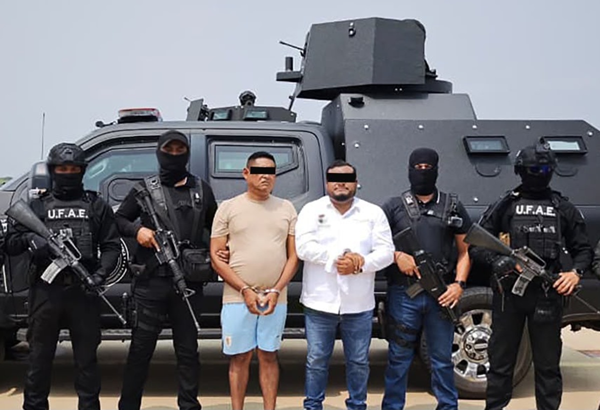 Detención de Miguel 'N' alcalde de Juchitán de Zaragoza y Carlos Alberto ‘N’, alias ‘La Parca’