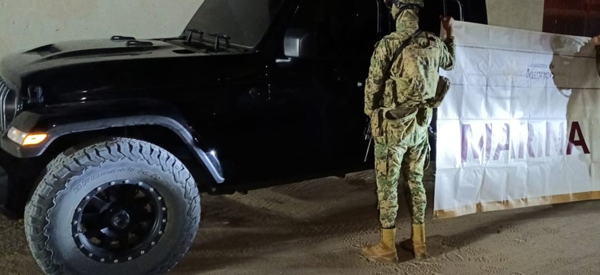 Camioneta asegurada en detencion de Yanet 'N', estadounidense del Cártel de Sinaloa
