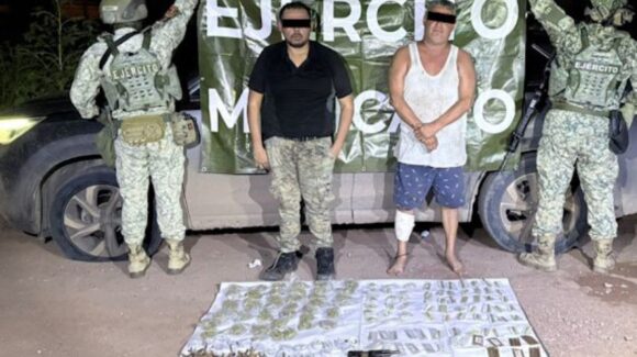 ¡Confirmado! Dos detenidos tras enfrentamiento en Salvador Alvarado; aseguran arma larga y 149 dosis de mariguana